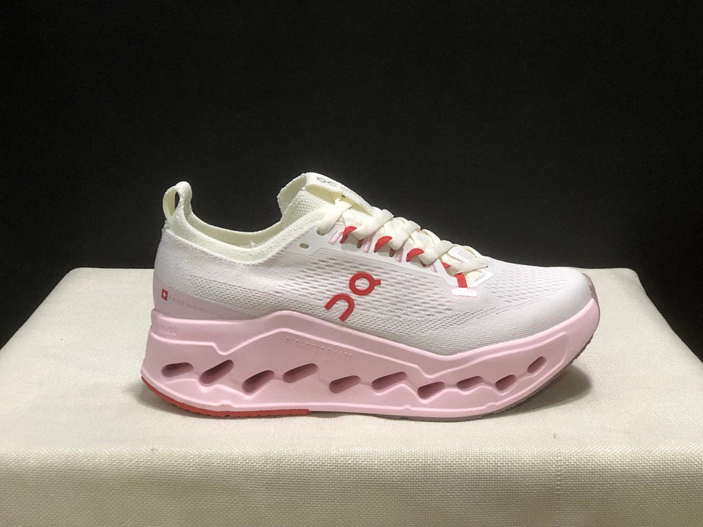 On Cloudsurfer Max Sneakers in Ivory Pink - product image from the listing.