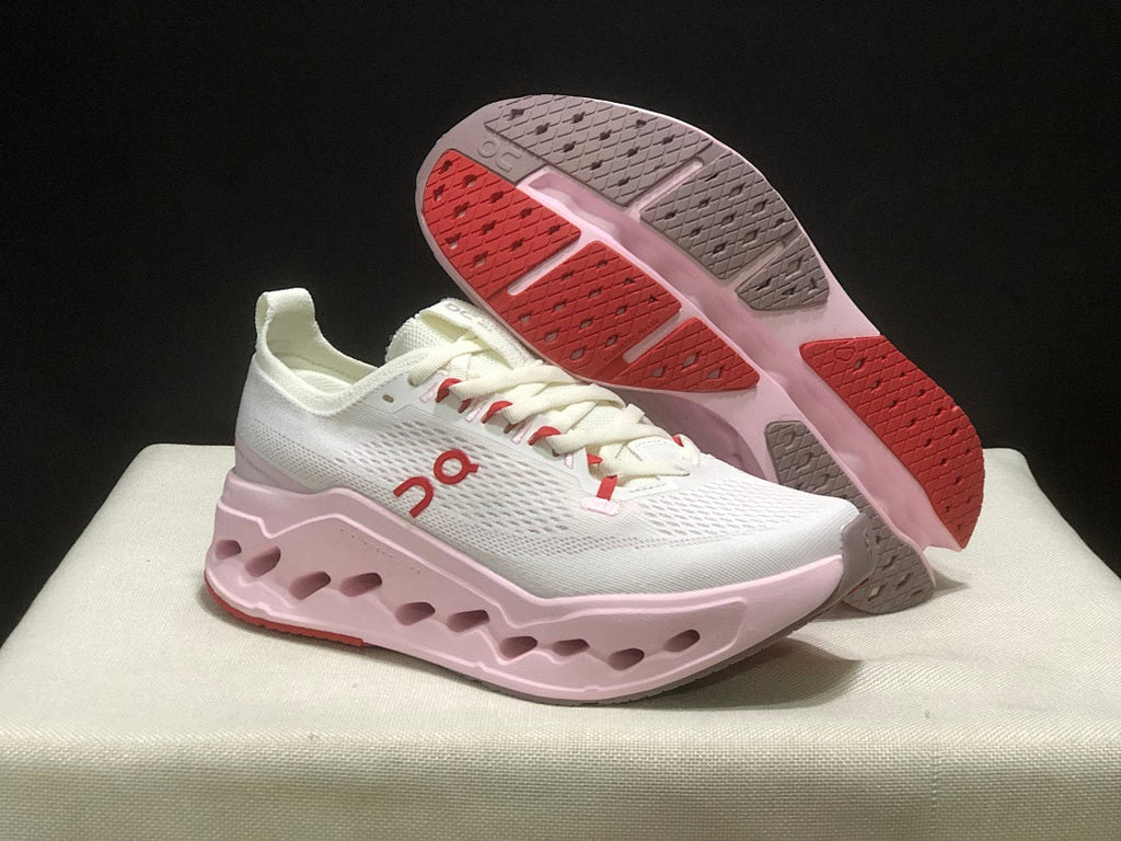 On Cloudsurfer Max Sneakers in Ivory Pink - product image from the listing.