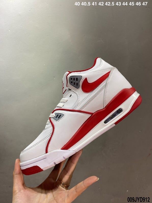 Nike Air Flight 89 Sneakers in White Red - product image from the listing.