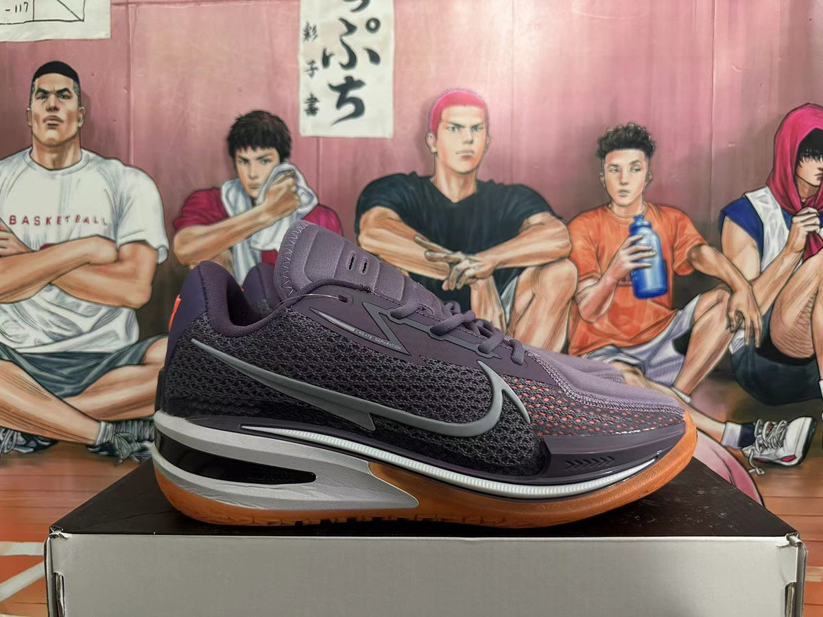 Purple and Orange Nike GT Cut 3 Basketball Shoes - product image from the listing.