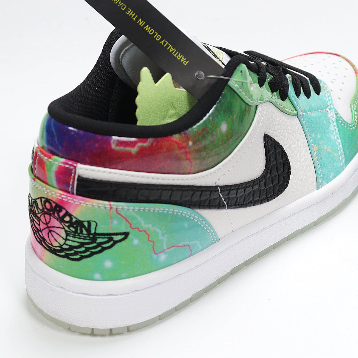 Air Jordan 1 Low Nebula Multicolor Sneakers CW7310-909 - product image from the listing.
