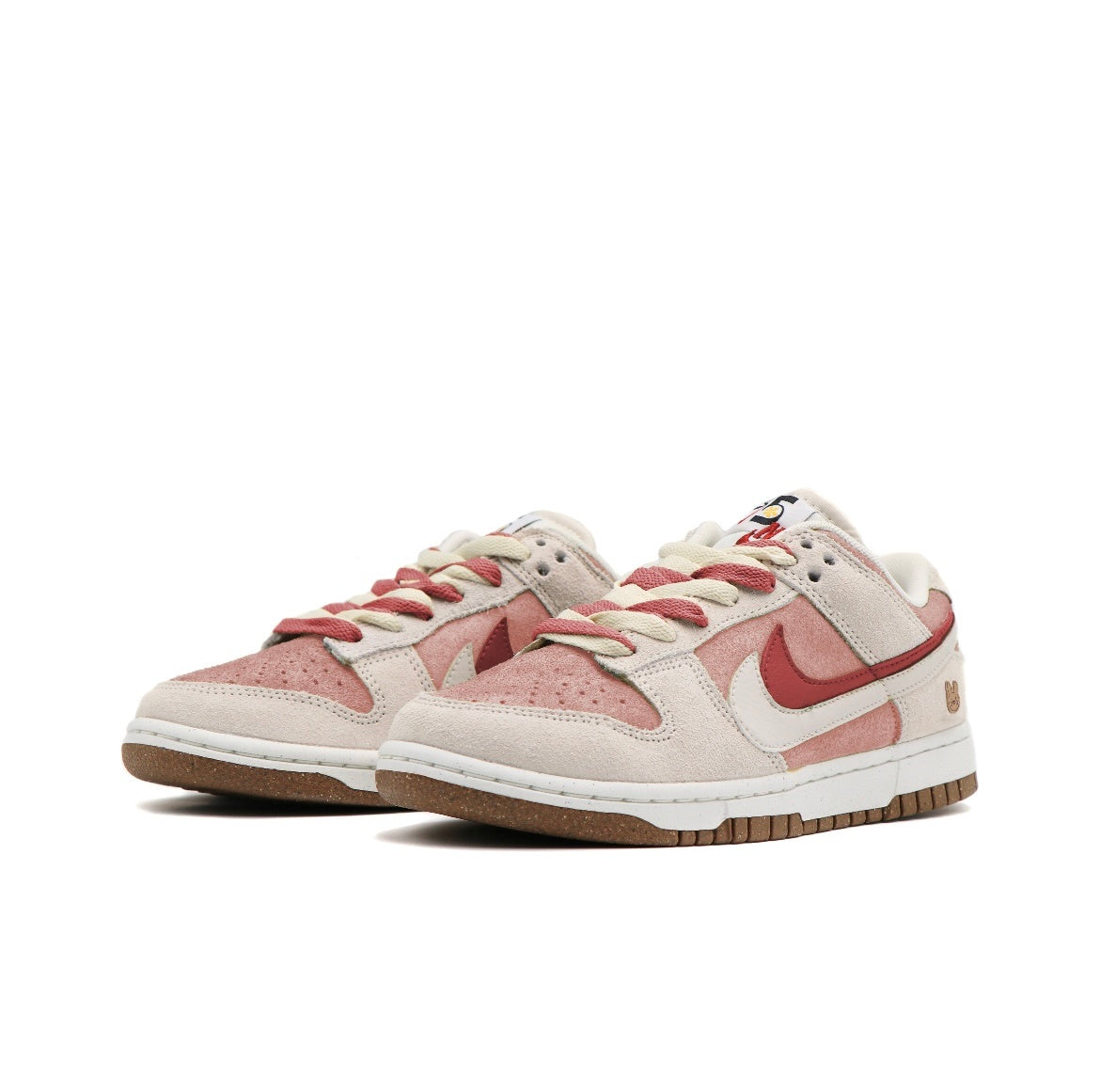 Nike Dunk Low SE Rabbit Year Sneakers in Pink White DO9457-117 - product image from the listing.