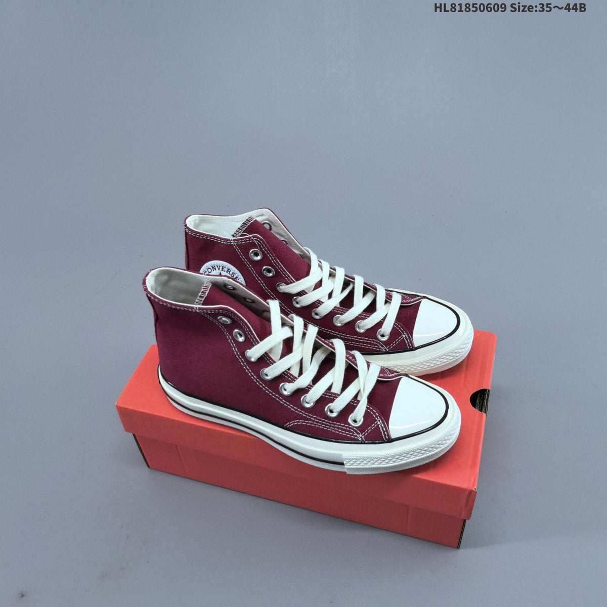 Converse Chuck Taylor All Star 1970s High-Top Sneakers, in Burgundy - product image from the listing.