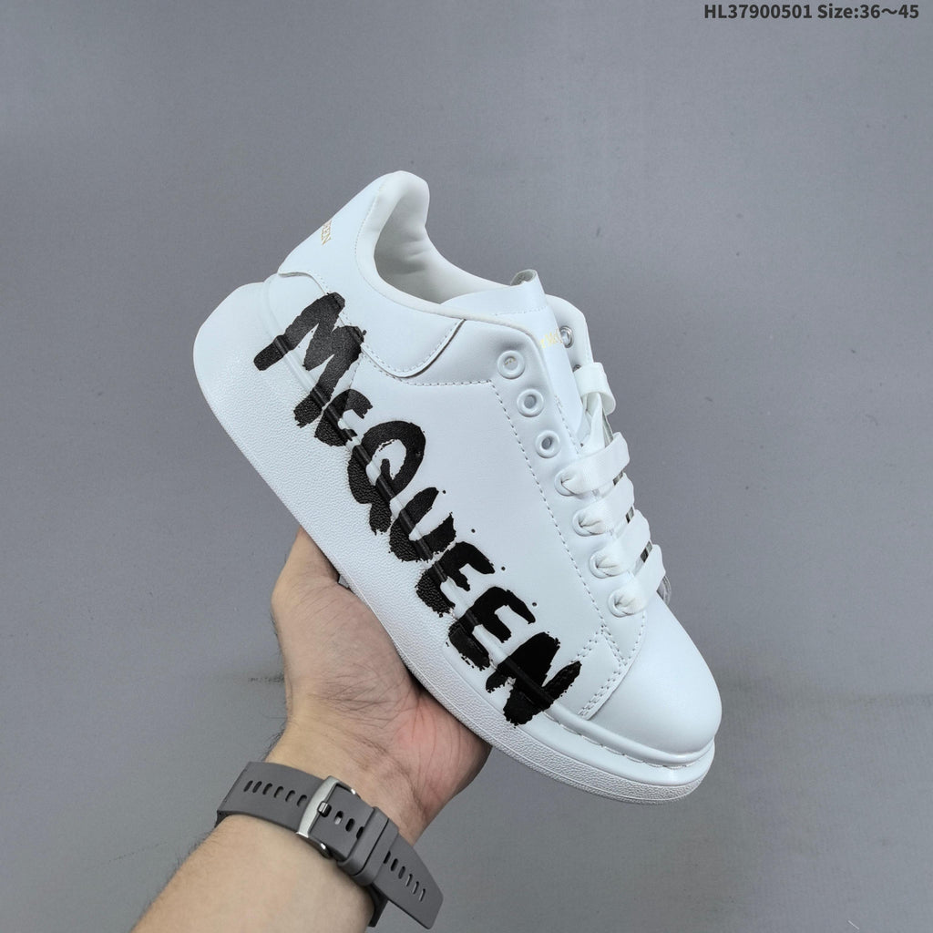 Alexander McQueen Oversized Graffiti Low-Cut Sneakers - product image from the listing.