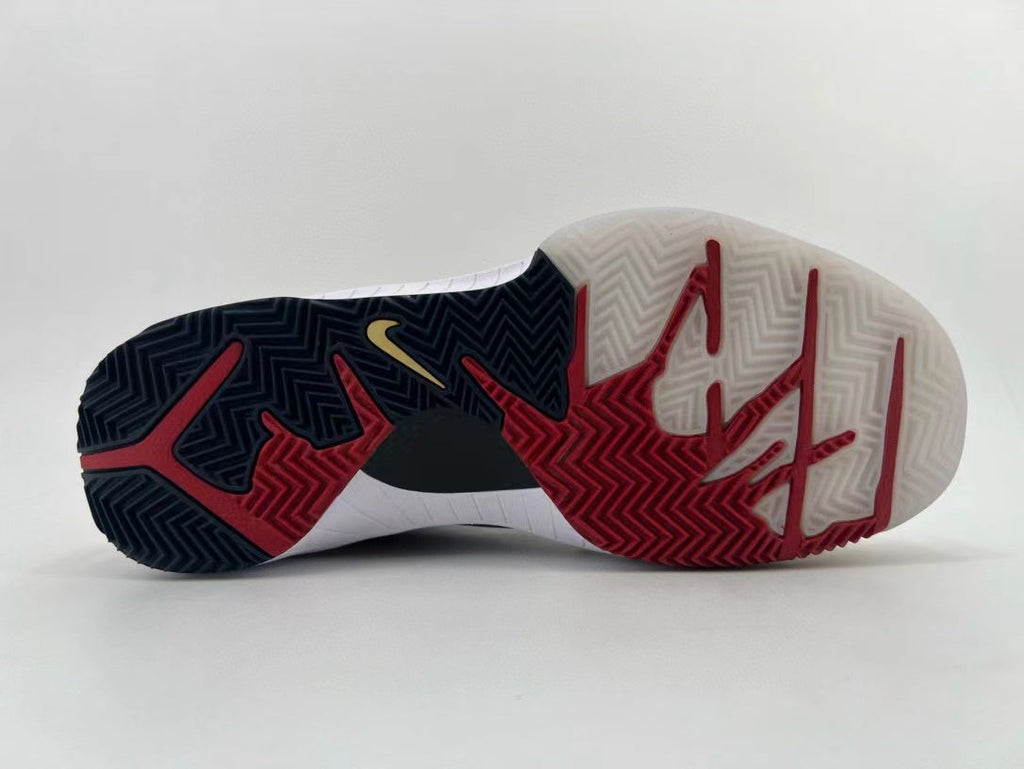 Nike Kobe 4 Protro Sneakers in Gold White 344335-141 - product image from the listing.
