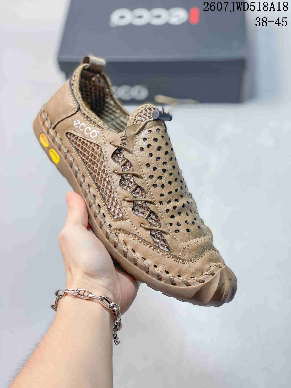 ECCO 2607JWD518A18 Tan Outdoor Trail Trainers - product image from the listing.