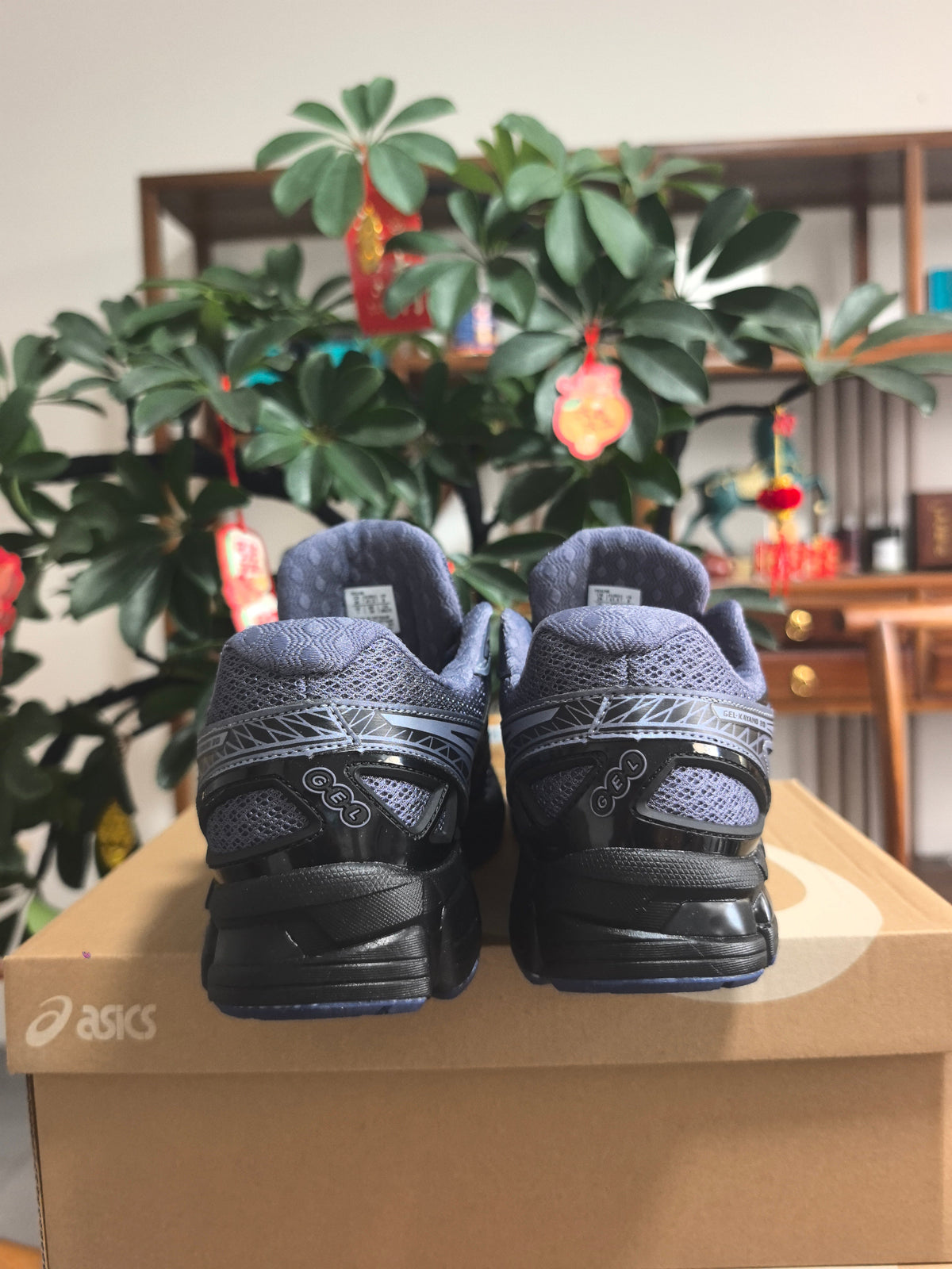ASICS GEL-KAYANO 14 Sneakers in Blue Black - product image from the listing.