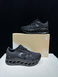 On Cloudeclipse Running Shoes, All in Black - product image from the listing.