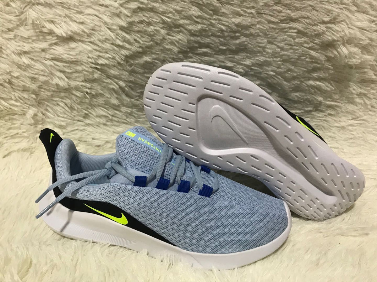 Nike Lunarlon 5 Running Sneakers in Grey Volt - product image from the listing.
