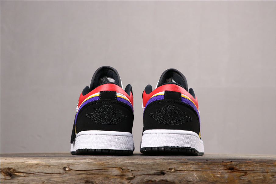 Golf Purple Swoosh Sneakers - Jordan 1 Low CJ9216-051 - product image from the listing.