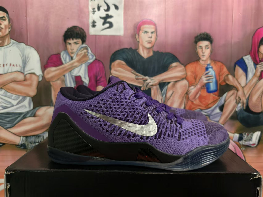 Nike Kobe 11 Basketball Shoes in Purple and Black - product image from the listing.