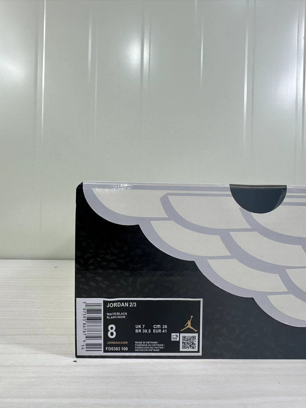 Air Jordan 2/3 Low Sneakers White Black FD0383-100 - product image from the listing.