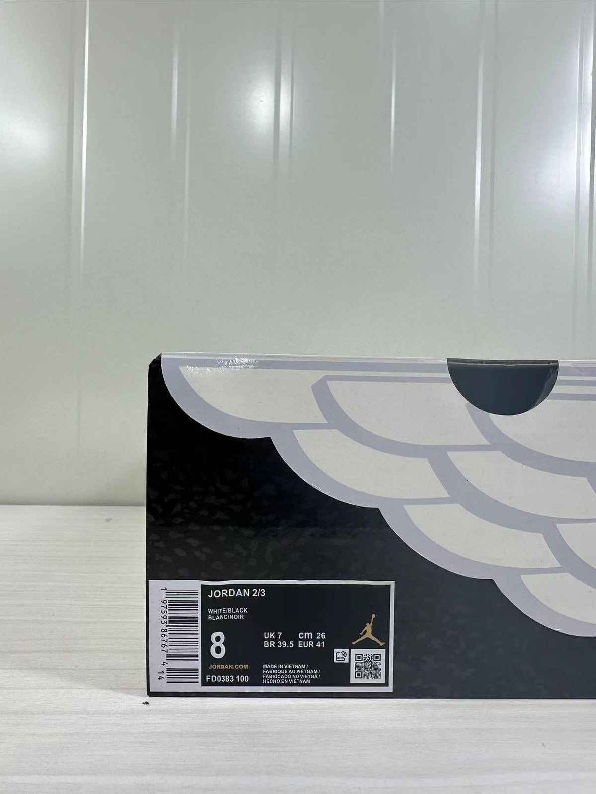 Air Jordan 2/3 Low Sneakers White Black FD0383-100 - product image from the listing.
