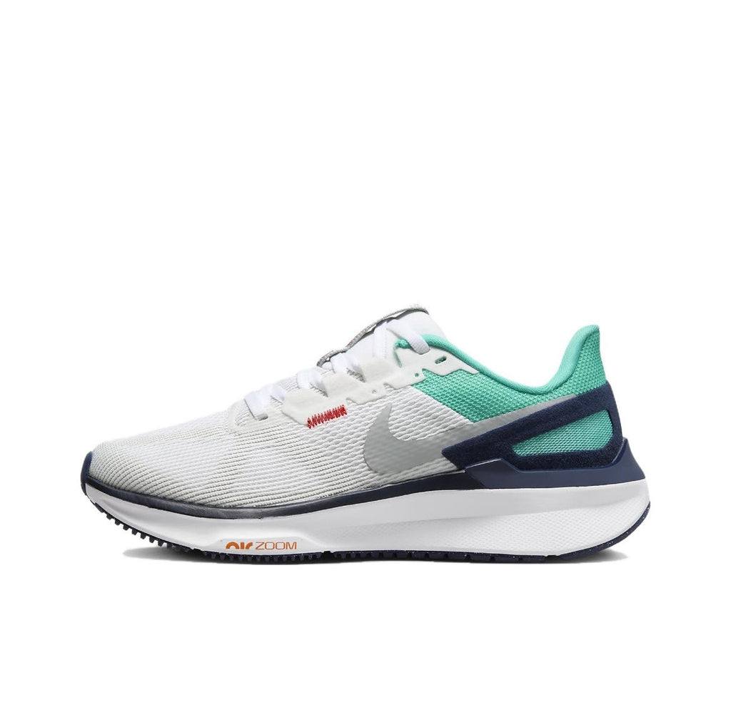 Nike Structure 25 Road Running Shoes in White Green DJ7884-102 - product image from the listing.