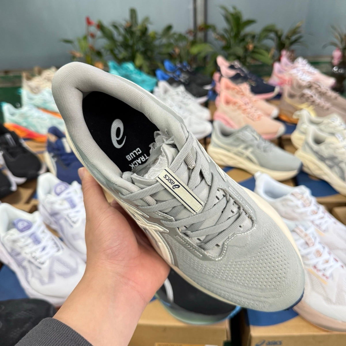 ASICS NOVABLAST 5 LE Running Shoes in Gray - product image from the listing.