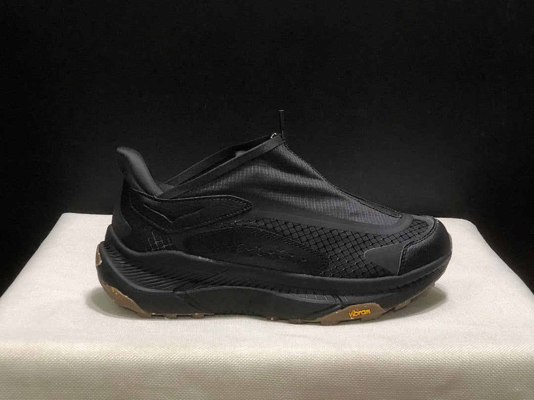 HOKA Project Transport Black Zip-Closure Trainers - product image from the listing.