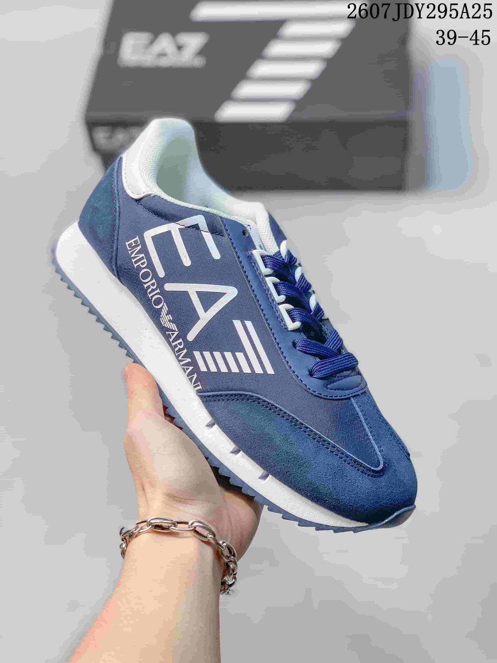 Emporio Armani EA7 Lace-Up Low-Cut Sneakers 2607JDY295A25 - product image from the listing.
