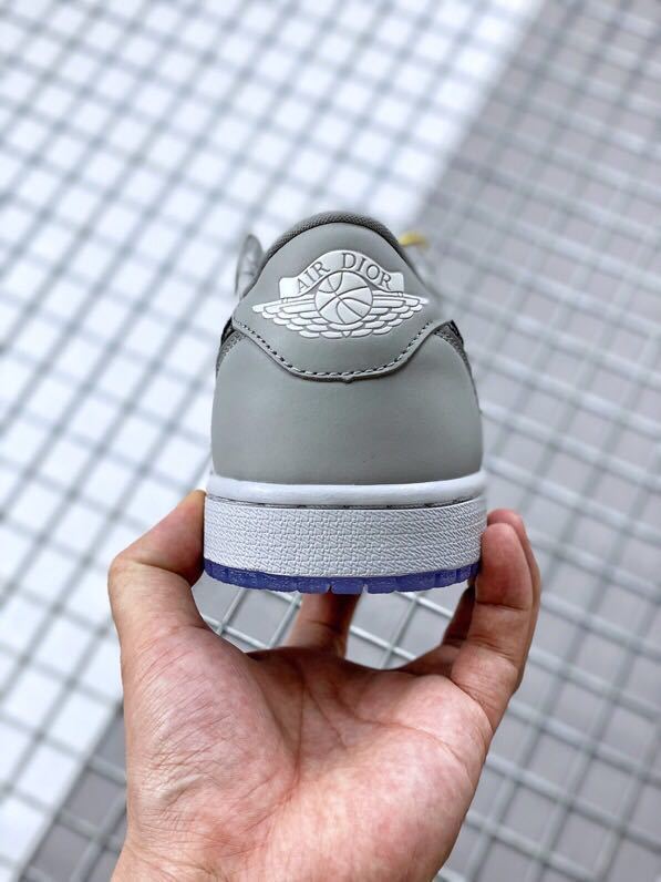 Dior x Air Jordan 1 Low Sneakers CN8608-002 in Grey - product image from the listing.
