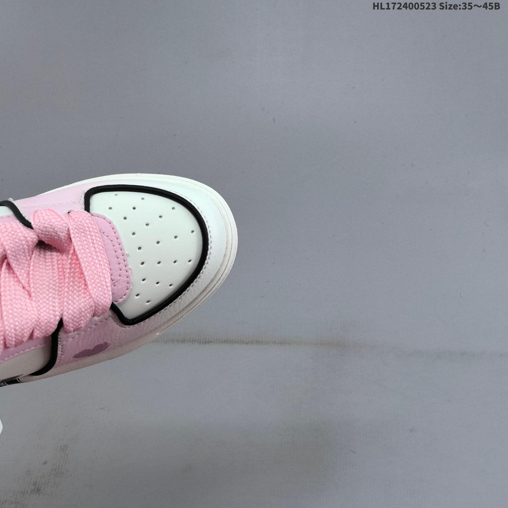 MLB Chunky Liner Low-Top Sneakers in Pink White Black - product image from the listing.
