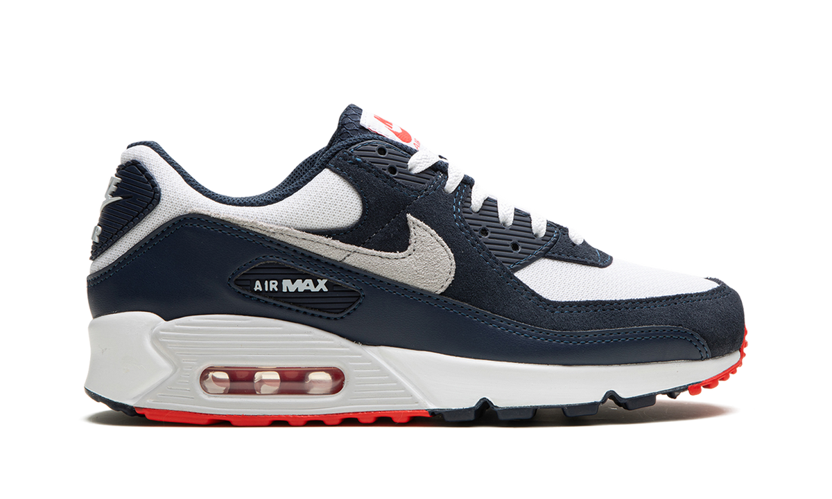 "Navy / Crimson" Air Max 90 DM0029 400 - product image from the listing.