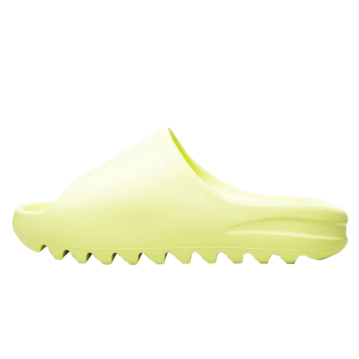 Yeezy Slide Glow in Green - product photo shown in the listing for this item.