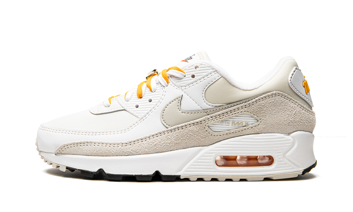 Women's AIR MAX 90 NMS "Light Bone University Gold" DA8709 100 - product image from the listing.
