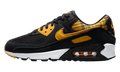 Women's Air Max 90 "Black Yellow Ochre Plaid" IR5598 001 - product image from the listing.