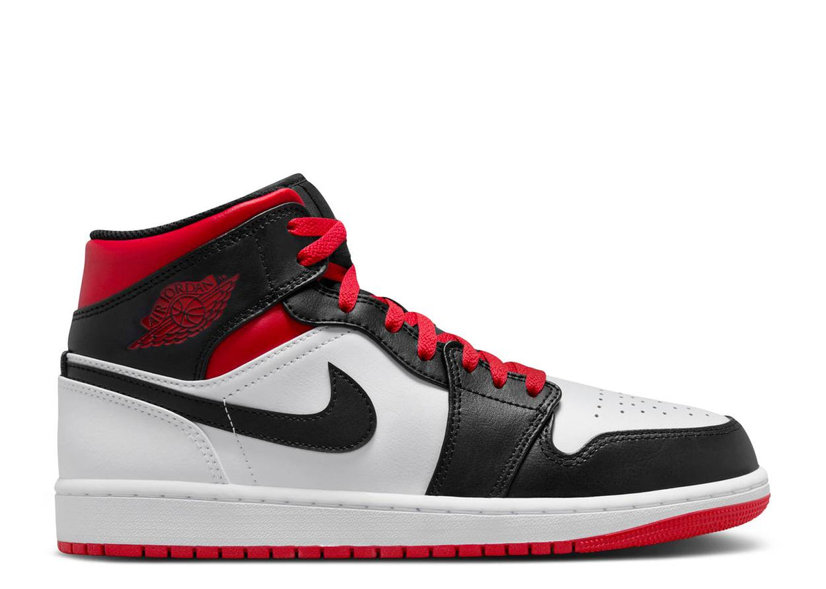 Jordan 1 Mid - Gym Red Black Toe - product image from the listing.