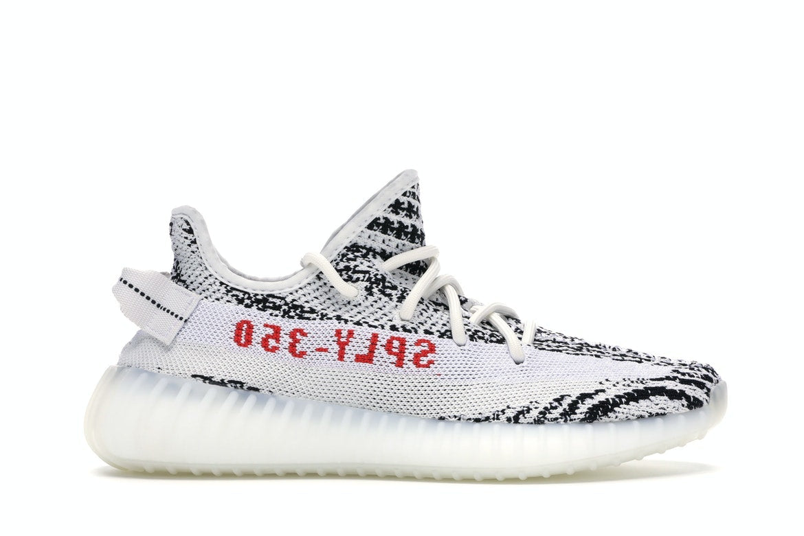 Yeezy 350 - Zebra - product photo shown in the listing for this item.