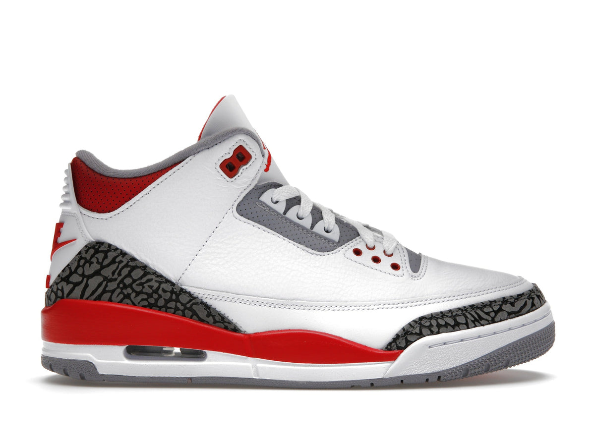 Jordan 3 - Fire Red - product photo shown in the listing for this item.