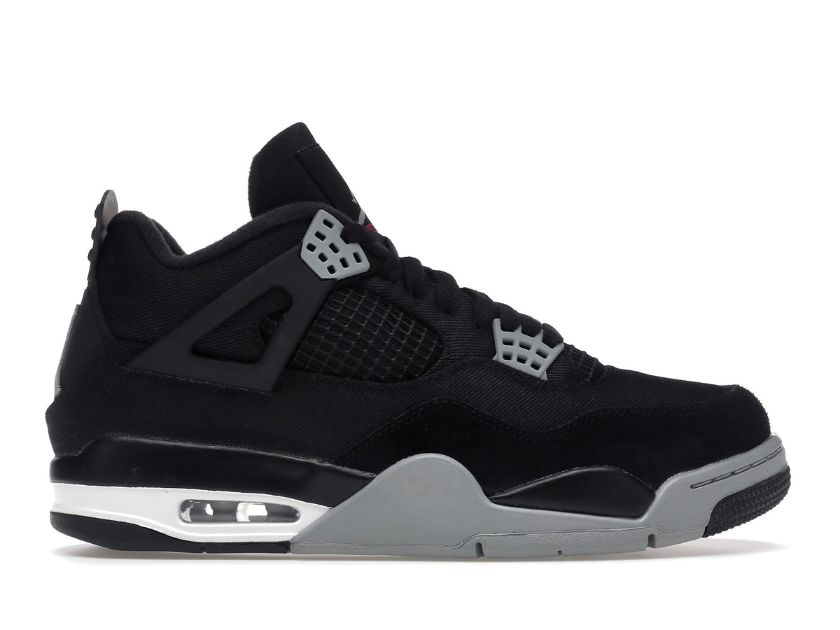 Jordan 4 - Black Canvas - product photo shown in the listing for this item.
