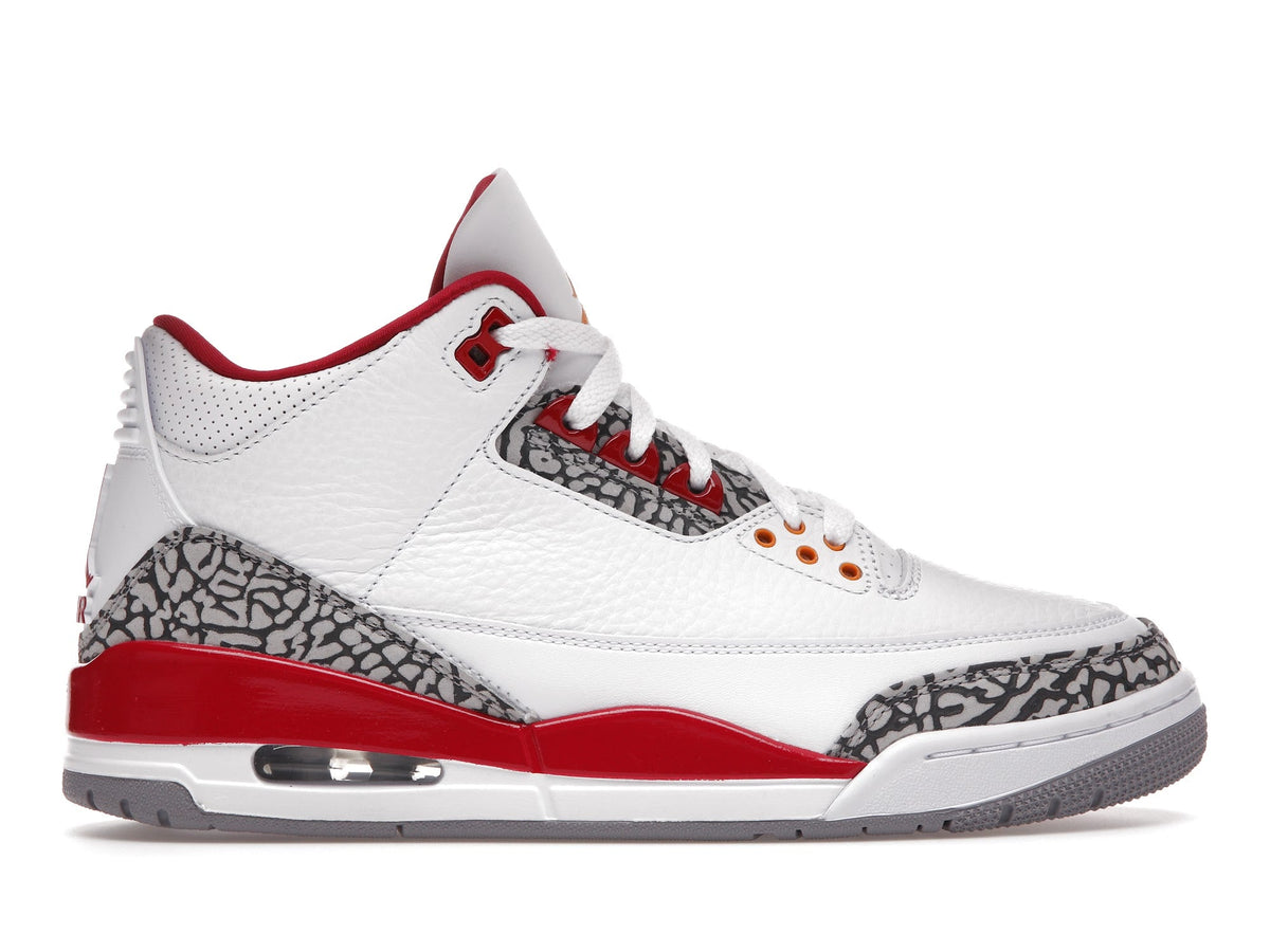 Jordan 3 - Cardinal - product photo shown in the listing for this item.