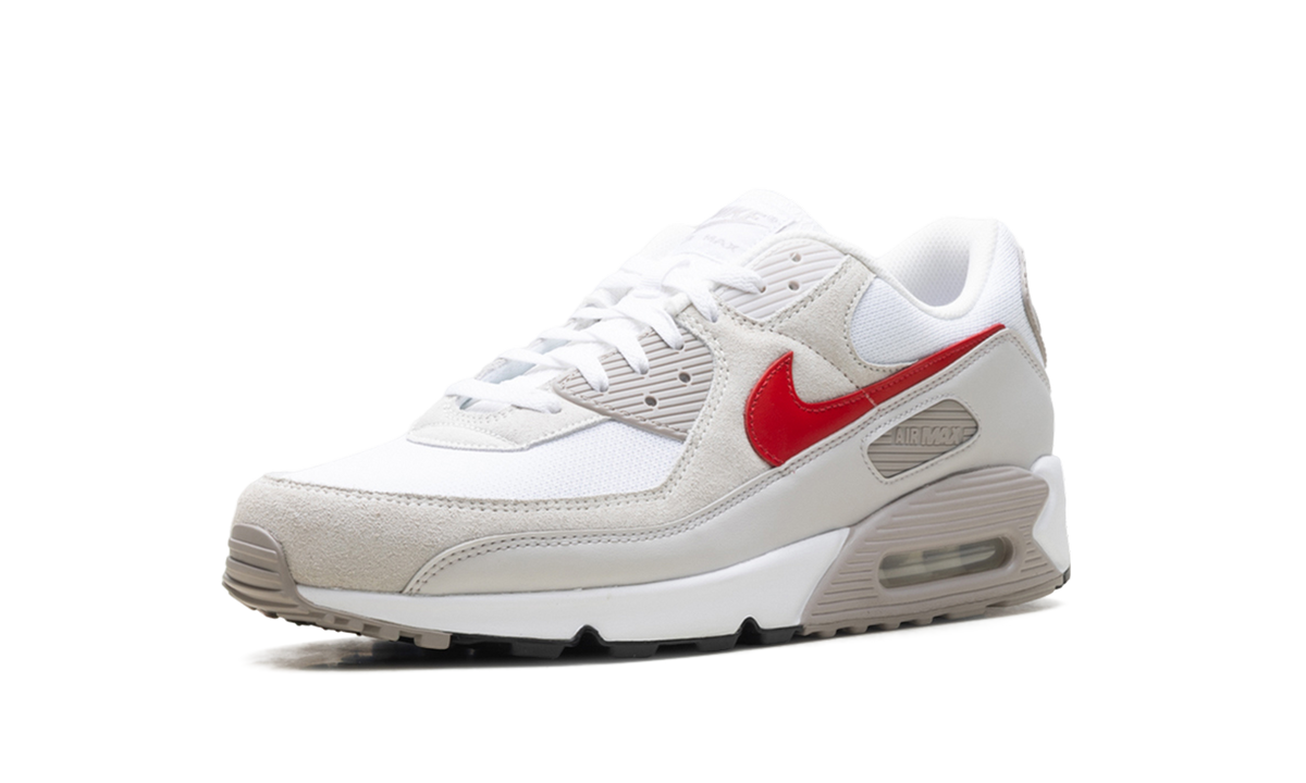 "White College Grey Vast Grey University Red" Air Max 90 DM0029 113 - product image from the listing.