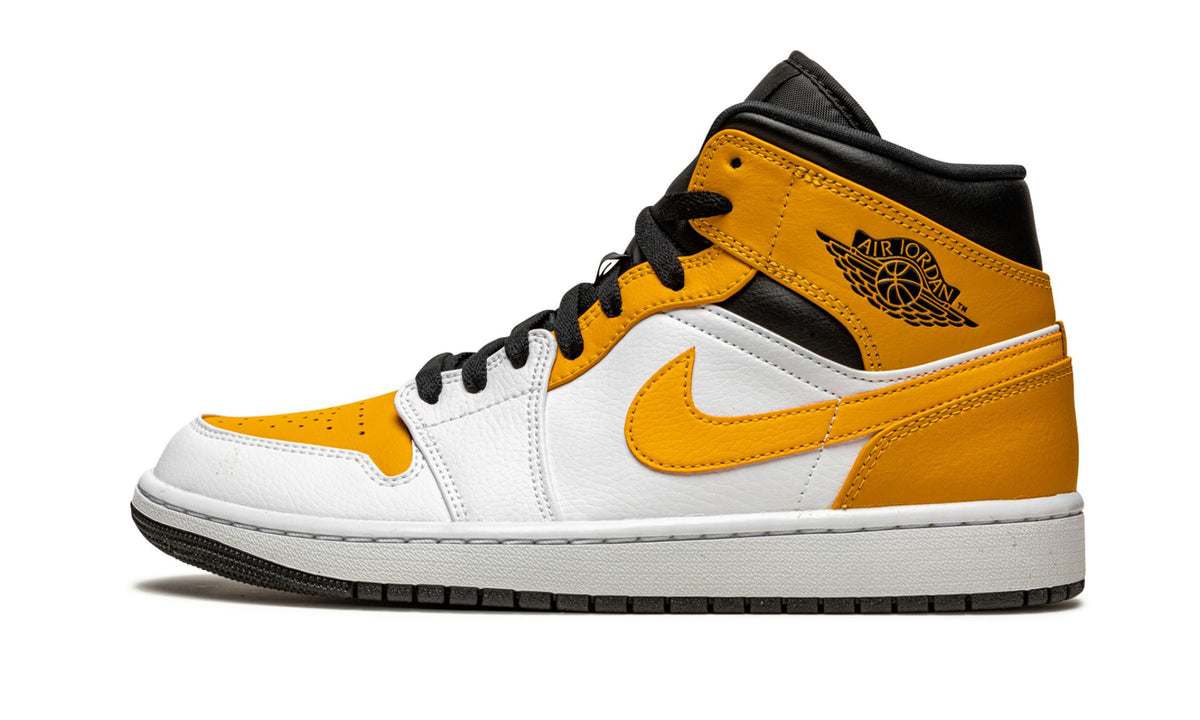 Jordan 1 Mid in University Gold - product image from the listing.