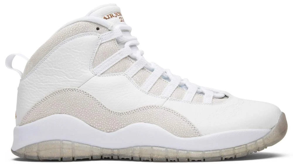 Jordan 10 Retro Drake OVO in White - product image from the listing.