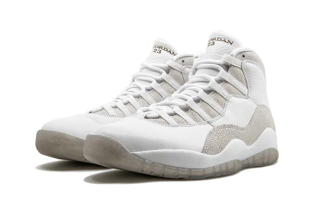 Jordan 10 Retro Drake OVO in White - product image from the listing.