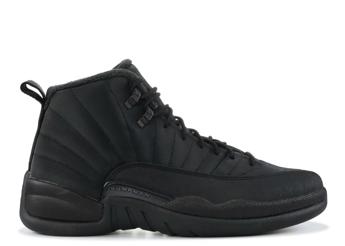 Jordan 12 Retro Winterized Triple in Black - product image from the listing.