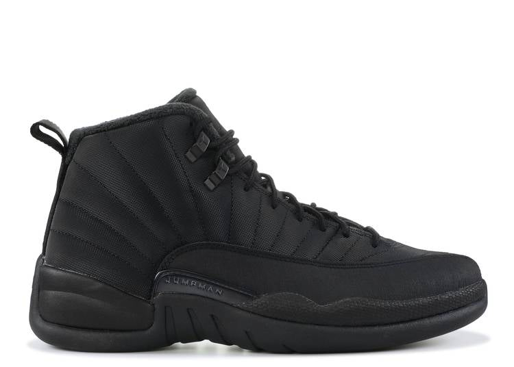 Jordan 12 Retro Winterized Triple in Black - product image from the listing.