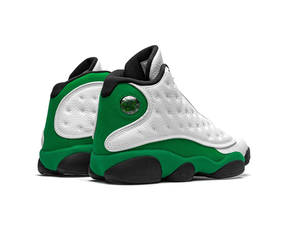 Jordan 13 Retro White Lucky in Green - product image from the listing.