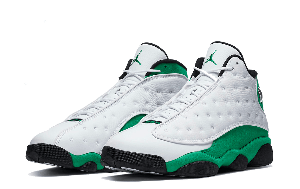 Jordan 13 Retro White Lucky in Green - product image from the listing.