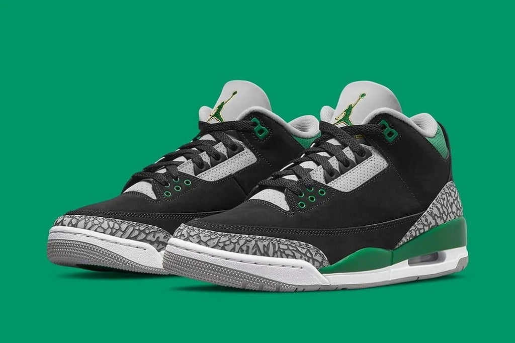 Jordan 3 Retro Pine in Green - product image from the listing.