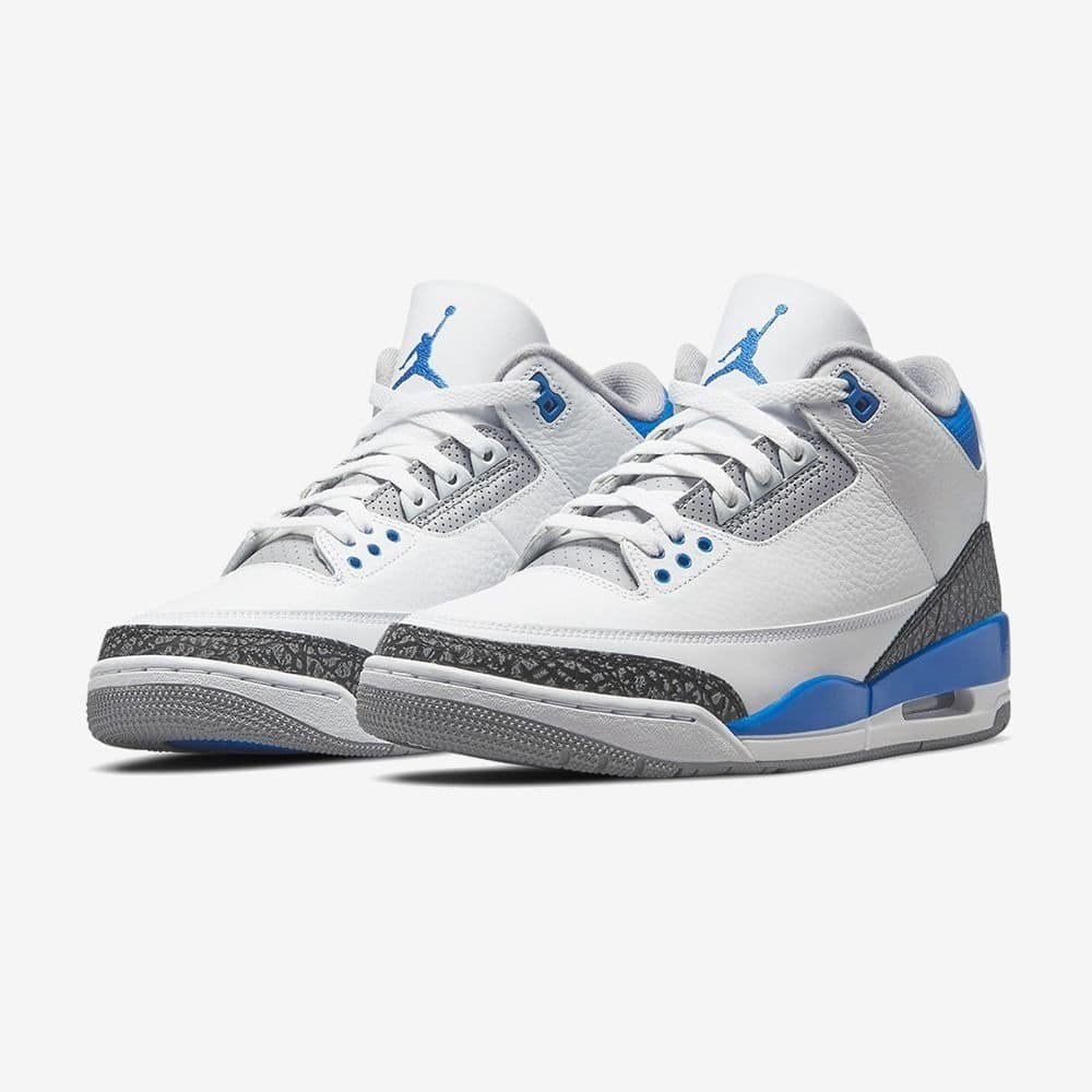 Jordan 3 Retro Racer in Blue - product image from the listing.
