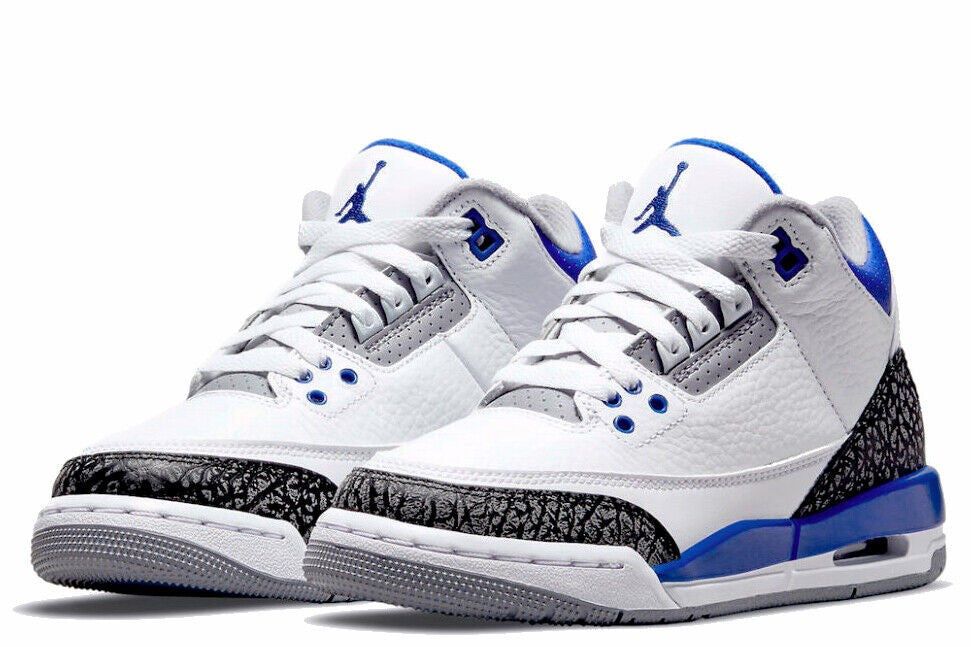 Jordan 3 Retro Racer in Blue - product image from the listing.
