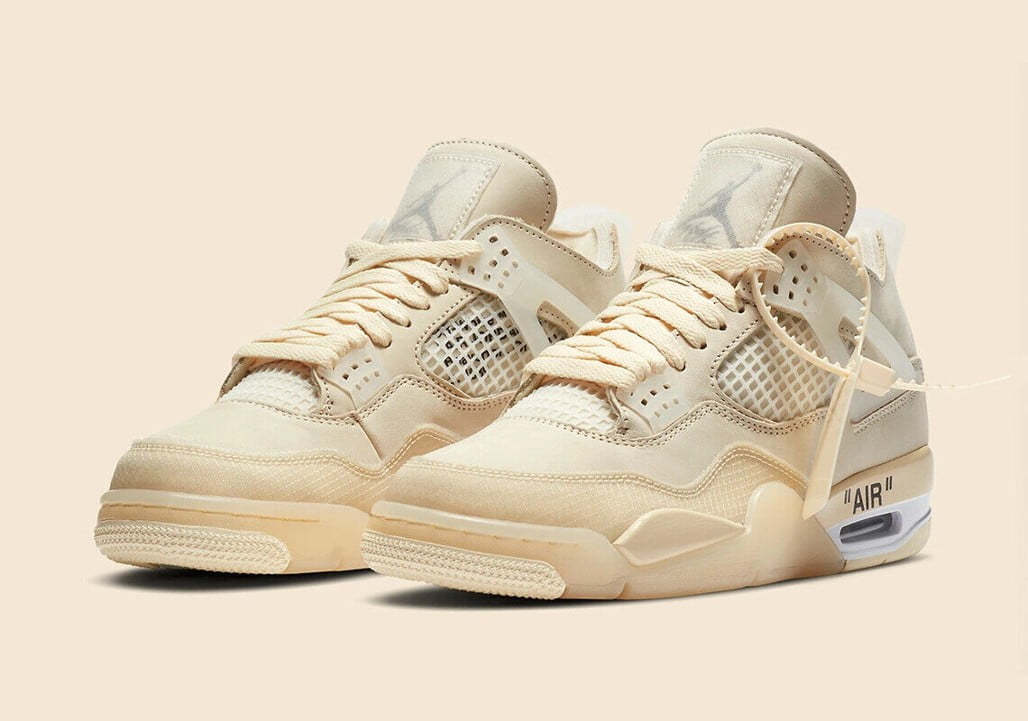 Women's Jordan 4 Retro Off-White Sail - product image from the listing.