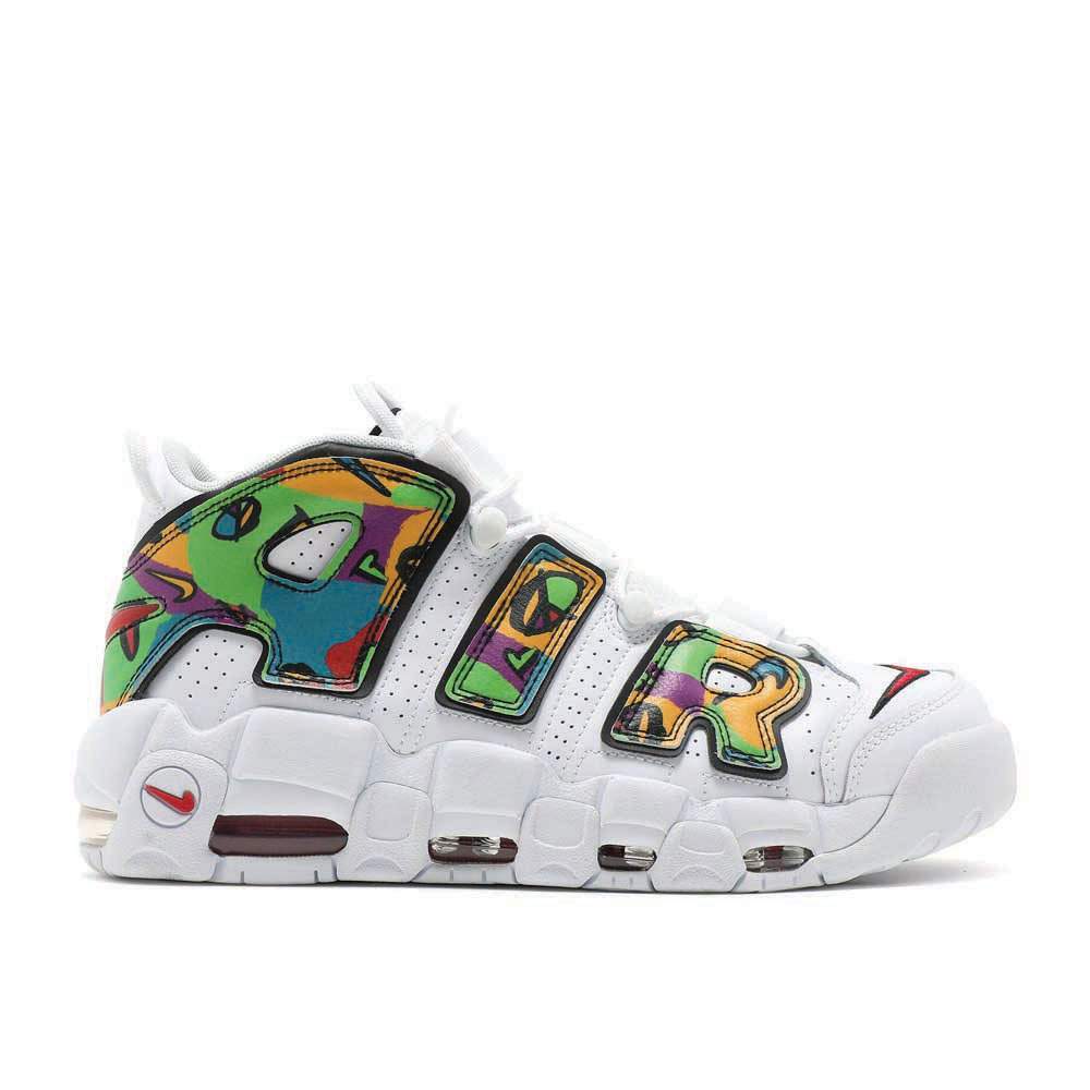 Nike Air More Uptempo 'Peace, Love, Basketball' Sneaker - product image from the listing.