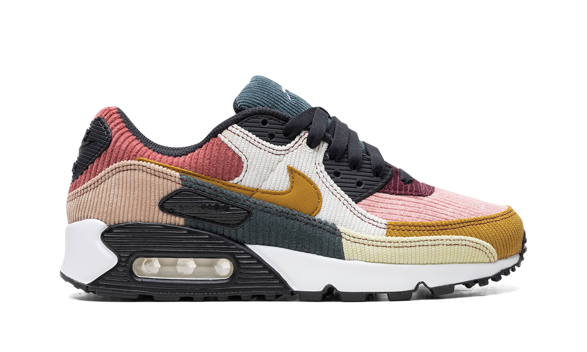 Women's AIR MAX 90 "Multi-Color Corduroy" FB8455 001 - product image from the listing.