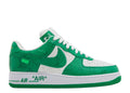 Louis Vuitton Air Force 1 in Green - product image from the listing.