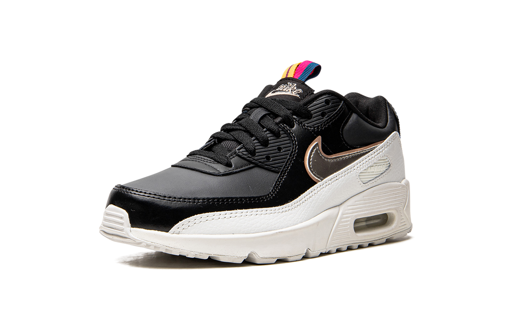 "Off Noir Metallic Pewter" Air Max 90 LTR GS DJ0414 001 - product image from the listing.