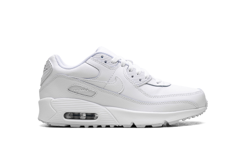 "White Metallic Silver" Air Max 90 GS HF6358 102 - product image from the listing.