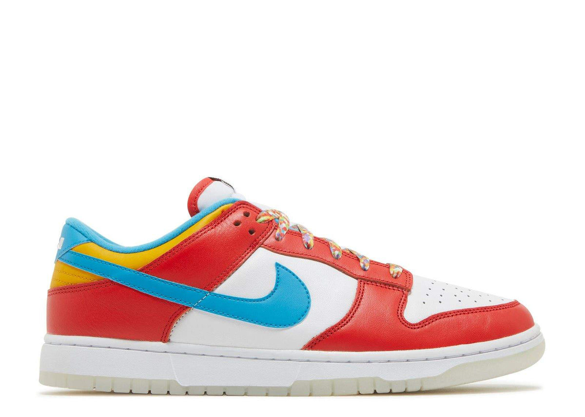 Nike LeBron James x Fruity Pebbles x Dunk Low Footwear - product image from the listing.